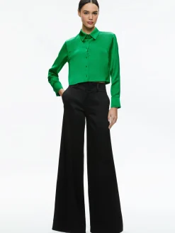 LEON CROPPED BUTTON DOWN