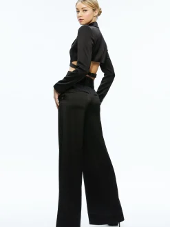 LEONE CROPPED WRAP BLAZER