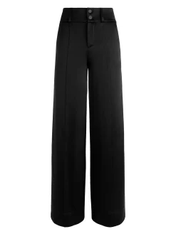 LEONE CROPPED WRAP BLAZER + MAME HIGH RISE WIDE LEG PANT