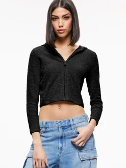 LIDELL CROPPED ZIP UP HOODIE