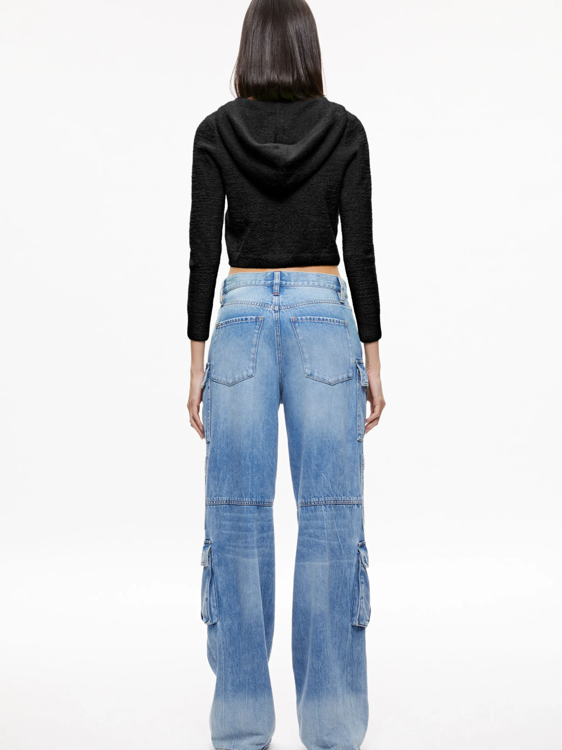 LIDELL CROPPED ZIP UP HOODIE
