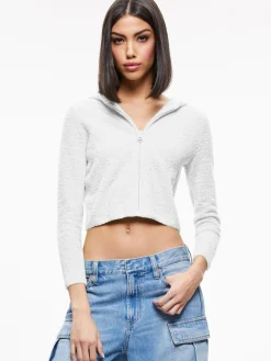 LIDELL CROPPED ZIP UP HOODIE