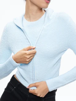 LIDELL CROPPED ZIP UP HOODIE + AMITY SLEEVELESS CROPPED TANK