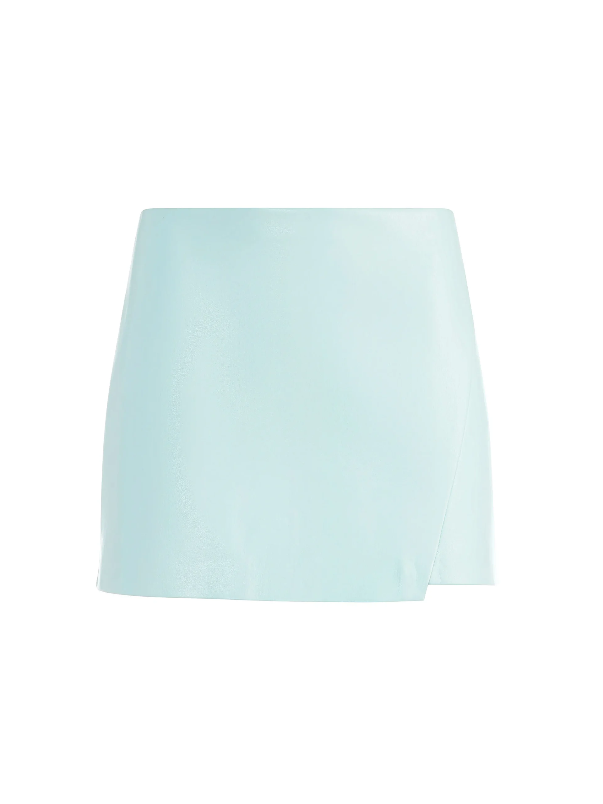 LILIA VEGAN LEATHER CROSSOVER SKIRT