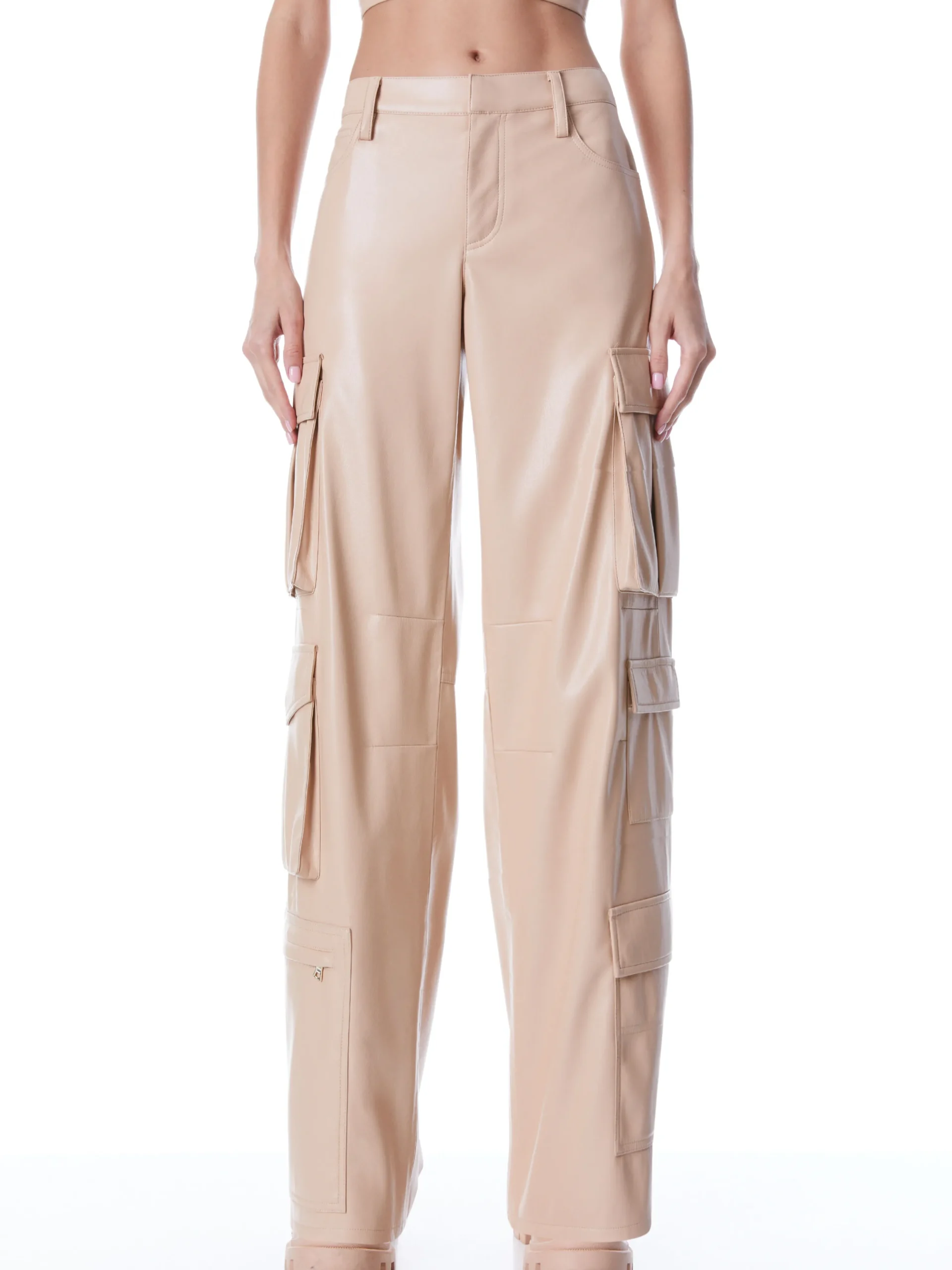 LUIS VEGAN LEATHER CARGO PANT