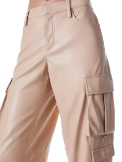 LUIS VEGAN LEATHER CARGO PANT