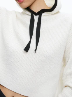 LUMI RIBBED KNIT HOODIE