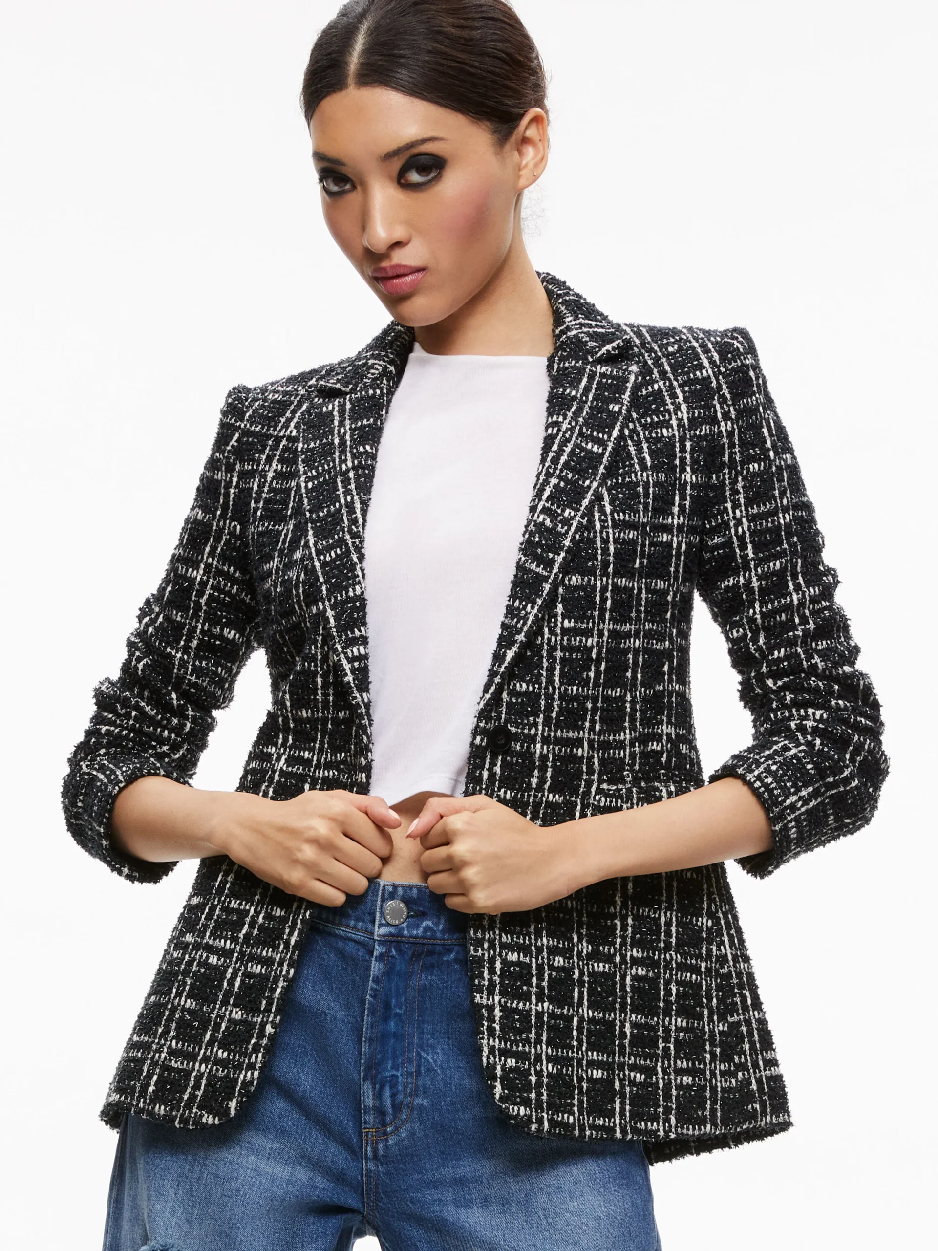 MACEY FITTED NOTCH COLLAR BLAZER