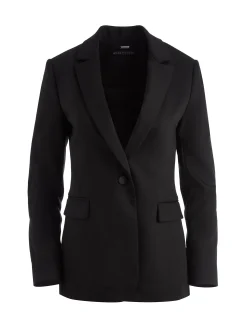 MACEY FITTED NOTCH COLLAR BLAZER + DONALD HIGH WAIST SHORT- BLACK