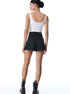 MACEY FITTED NOTCH COLLAR BLAZER + DONALD HIGH WAIST SHORT- BLACK