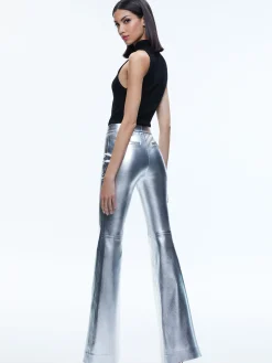 MACEY METALLIC VEGAN LEATHER BLAZER + LIVI METALLIC VEGAN LEATHER PANT