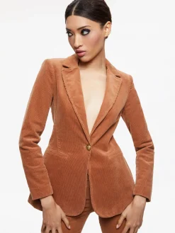 MACEY NOTCH COLLAR FITTED BLAZER