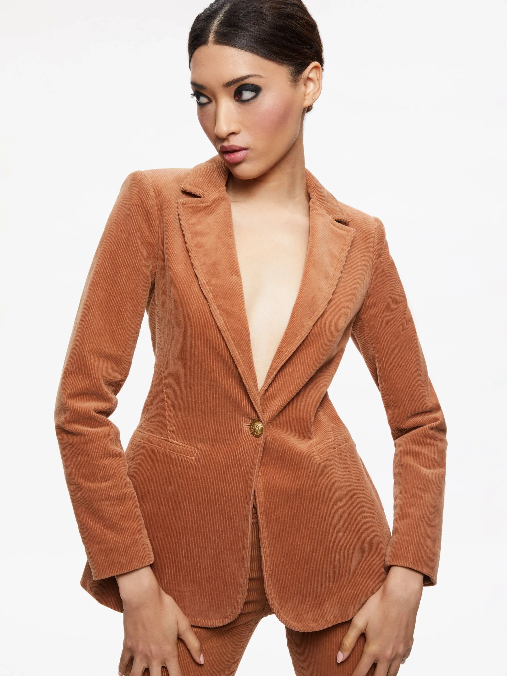 MACEY NOTCH COLLAR FITTED BLAZER