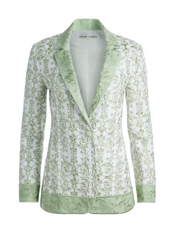 MACEY NOTCH COLLAR FITTED BLAZER + DONALD HIGH WAISTED SHORT