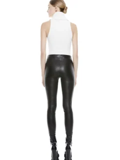 MADDOX SIDE ZIP LEATHER LEGGING