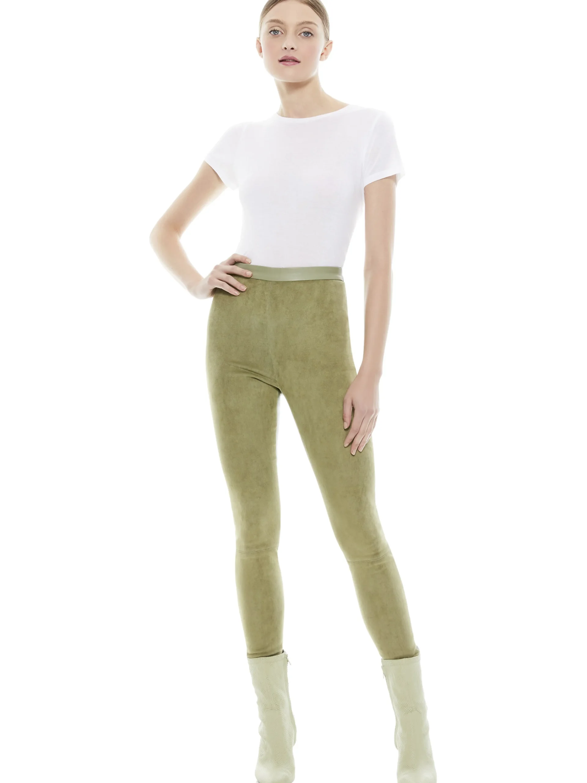 MADDOX SUEDE COMBO LEGGING