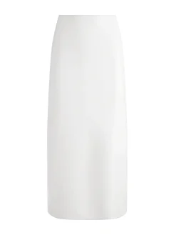 MAEVE VEGAN LEATHER MIDI SKIRT