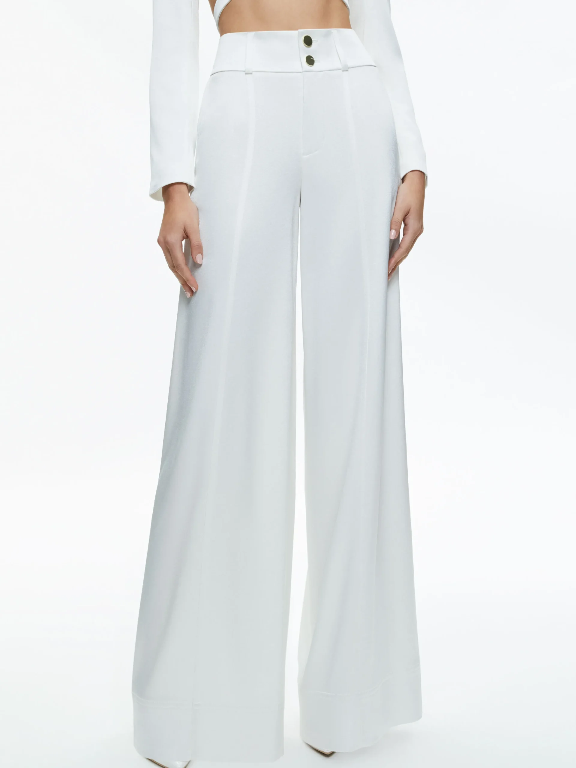 MAME HIGH RISE WIDE LEG CUFFED PANT