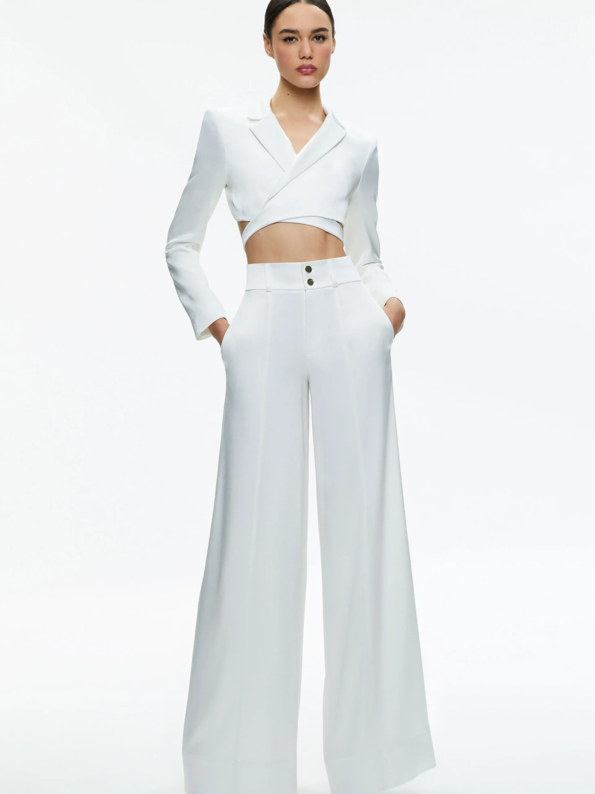 MAME HIGH RISE WIDE LEG CUFFED PANT