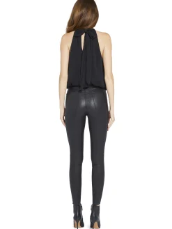 MARIS HALTER NECK GATHERED TOP