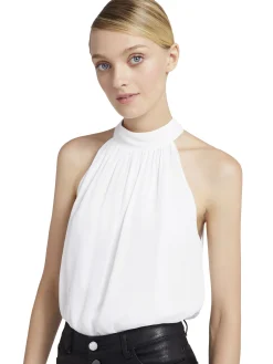 MARIS HALTER NECK GATHERED TOP