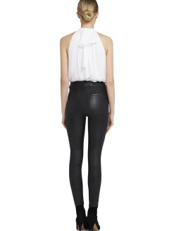 MARIS HALTER NECK GATHERED TOP