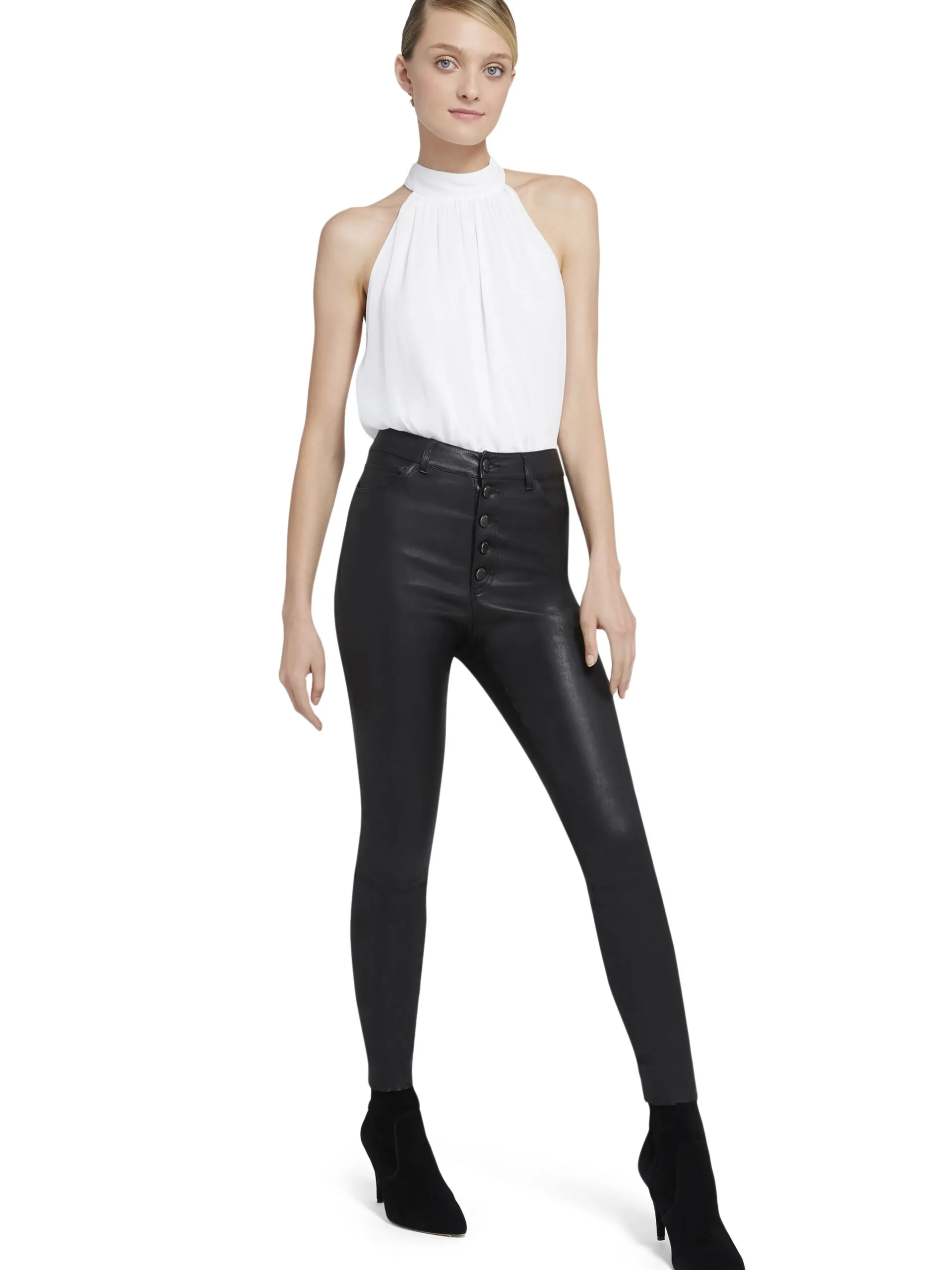 MARIS HALTER NECK GATHERED TOP