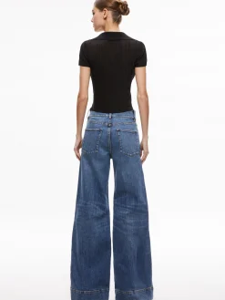 MARTHA METALLIC POLO CROP TOP