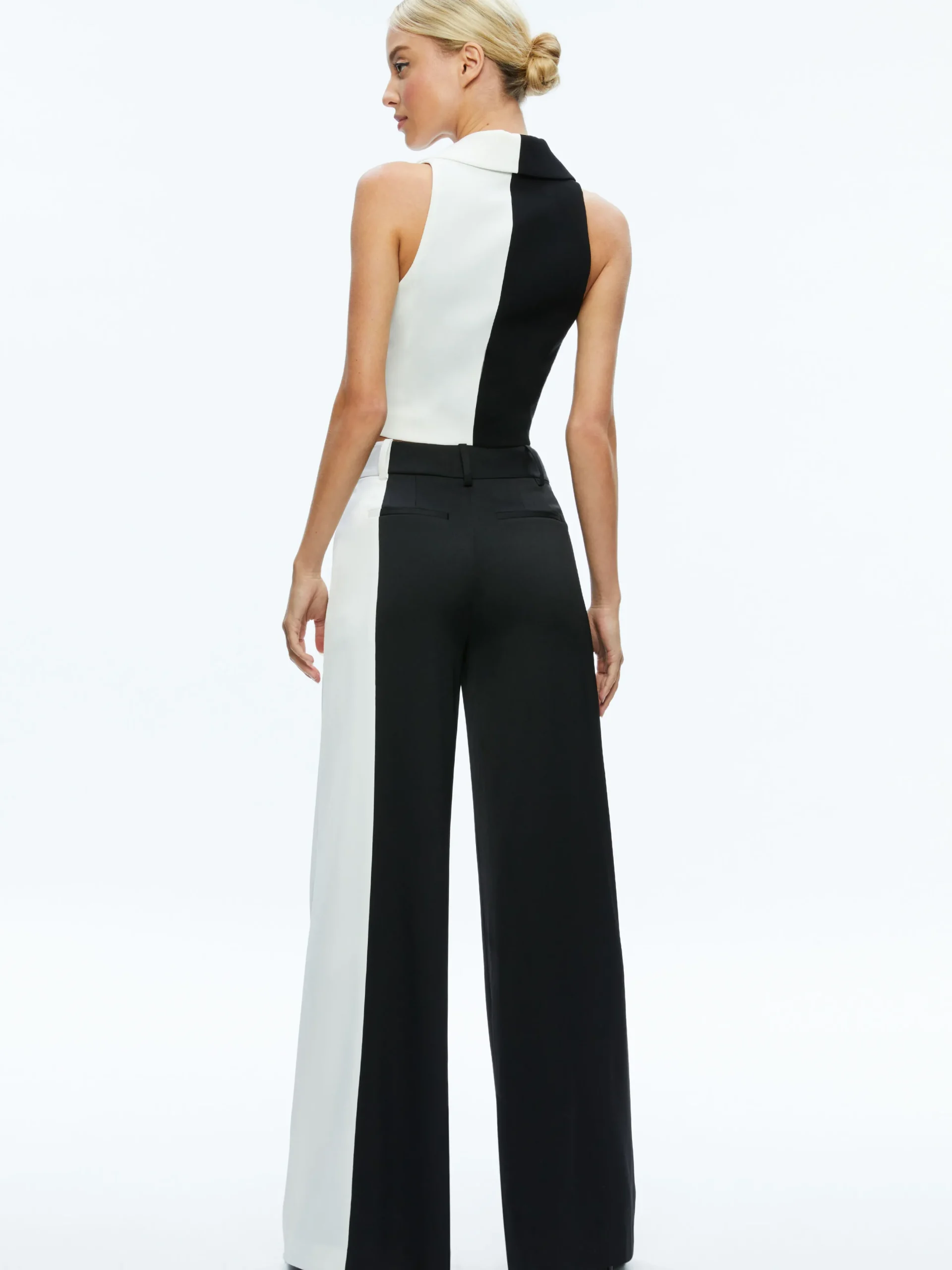 MERI COLOR BLOCK BLAZER TOP + POMPEY COLOR BLOCK PANT