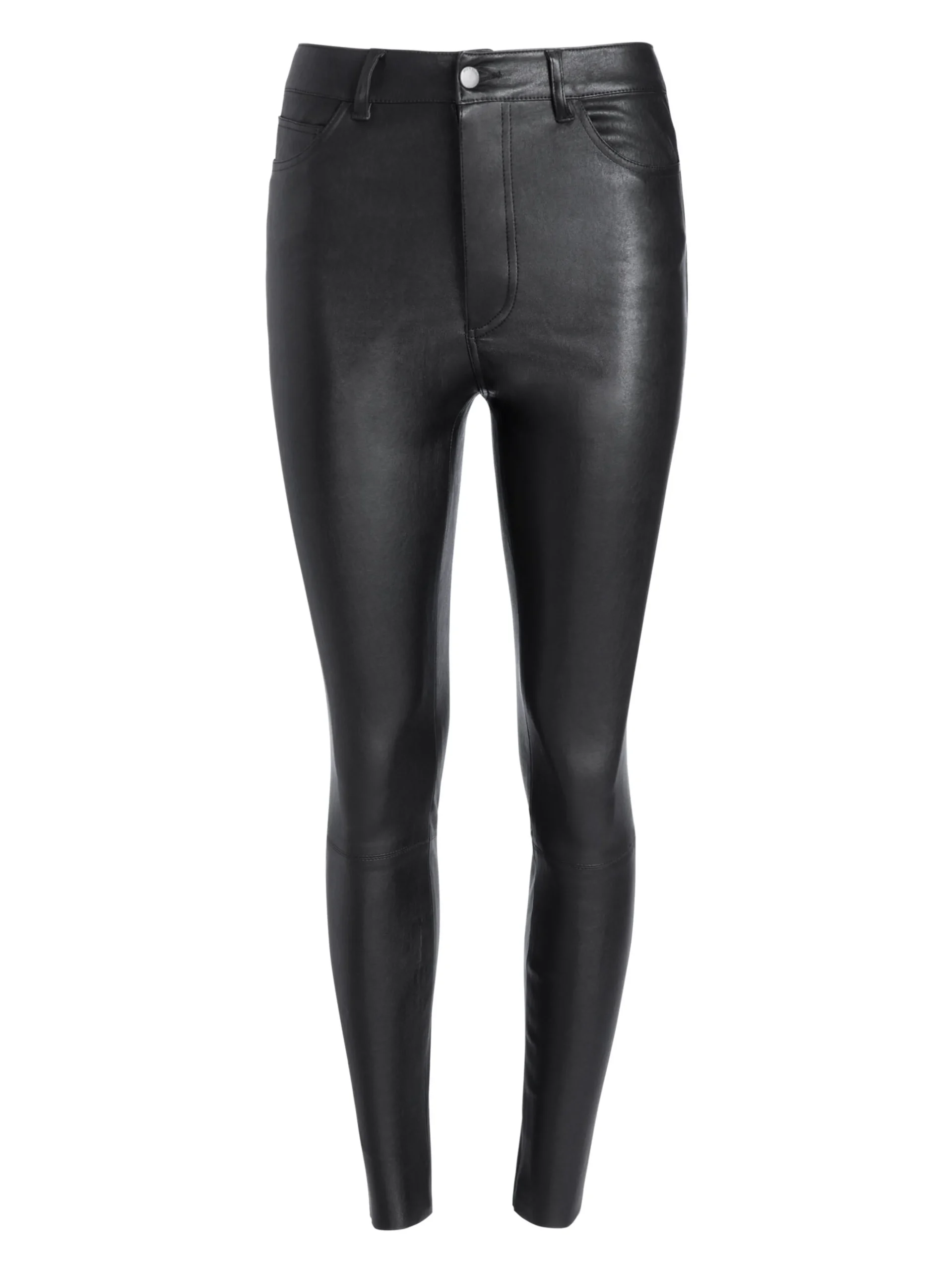 MIKAH SINGLE BUTTON LEATHER PANT