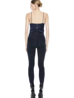 MIKAH SINGLE BUTTON SUEDE PANT