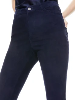 MIKAH SINGLE BUTTON SUEDE PANT