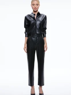 MING VEGAN LEATHER ANKLE PANT