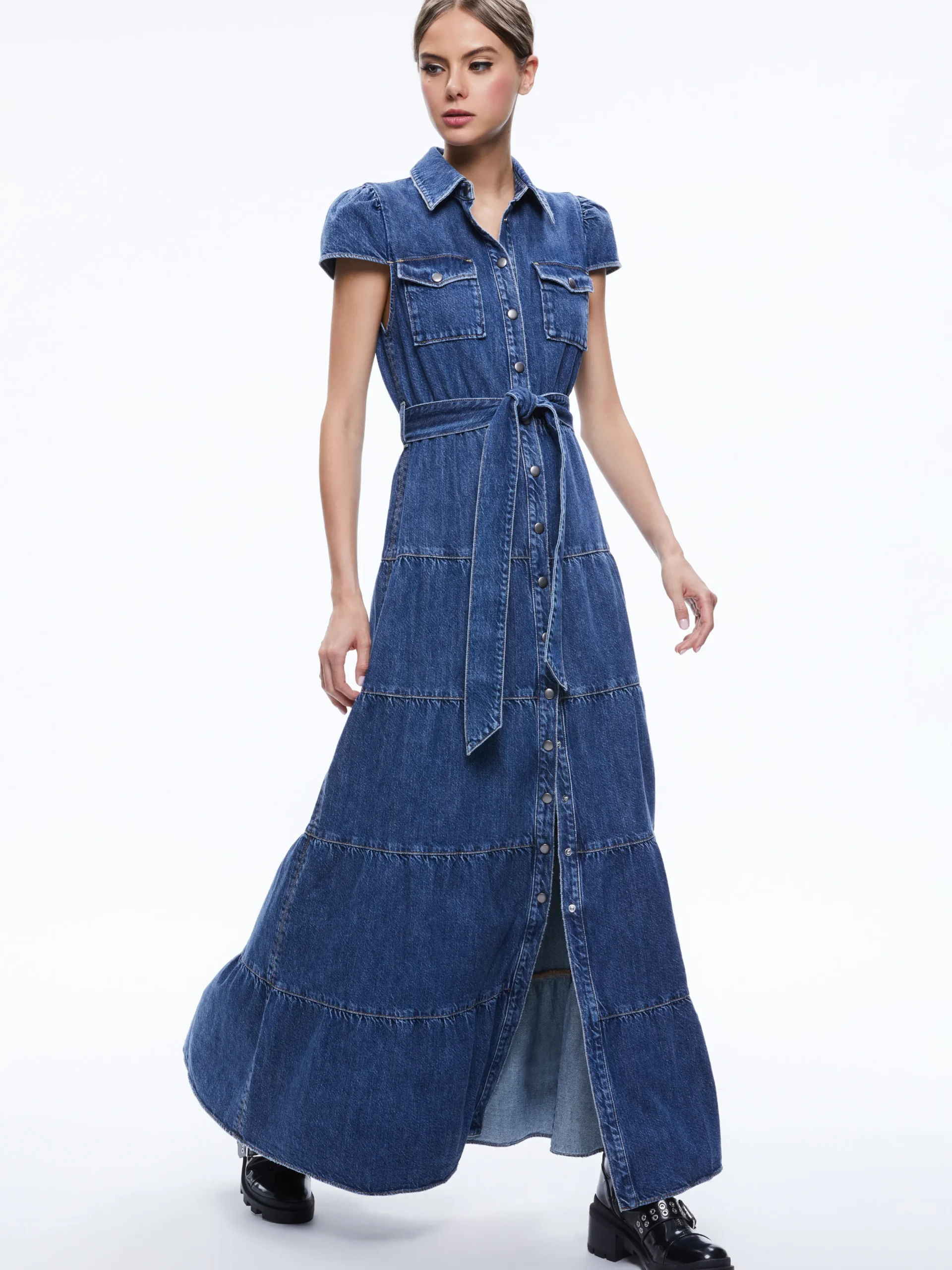 MIRANDA MAXI DENIM DRESS