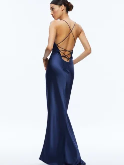 MONTANA LACE UP BACK MAXI GOWN