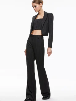 MYA CROPPED NOTCH COLLAR BLAZER