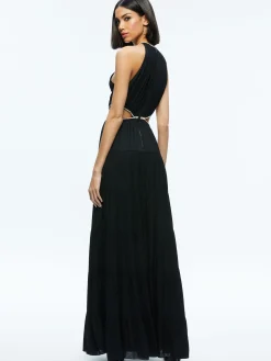MYRTICE EMBELLISHED CUT OUT MAXI DRESS