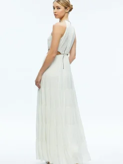 MYRTICE EMBELLISHED CUT OUT MAXI DRESS