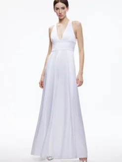 MYRTLE DEEP V-NECK WIDE LEG JUMPSUIT