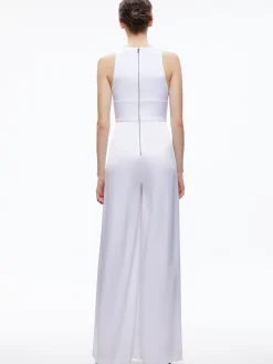 MYRTLE DEEP V-NECK WIDE LEG JUMPSUIT