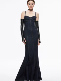 NATACHA GODET MAXI DENIM DRESS