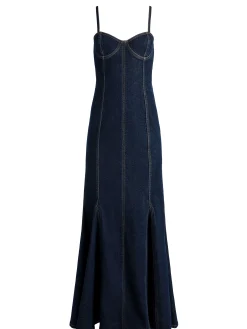 NATACHA GODET MAXI DENIM DRESS