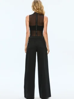 NICHOL HIGH NECK SLEEVELESS MESH BODYSUIT