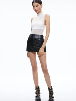 NICHOL HIGH NECK SLEEVELESS MESH BODYSUIT