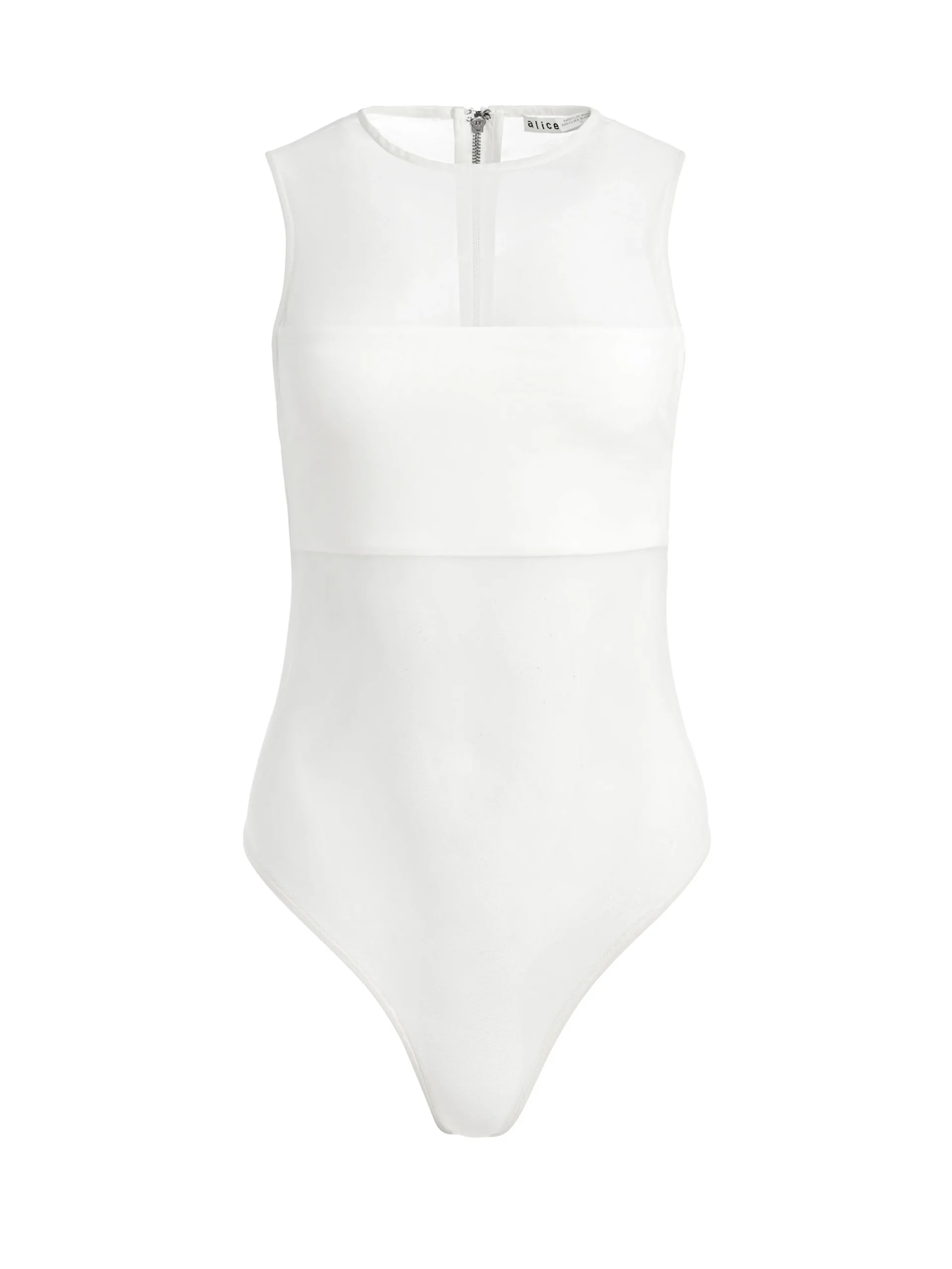 NICHOL HIGH NECK SLEEVELESS MESH BODYSUIT