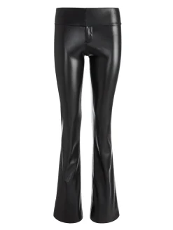 OLIVIA VEGAN LEATHER BOOTCUT PANT