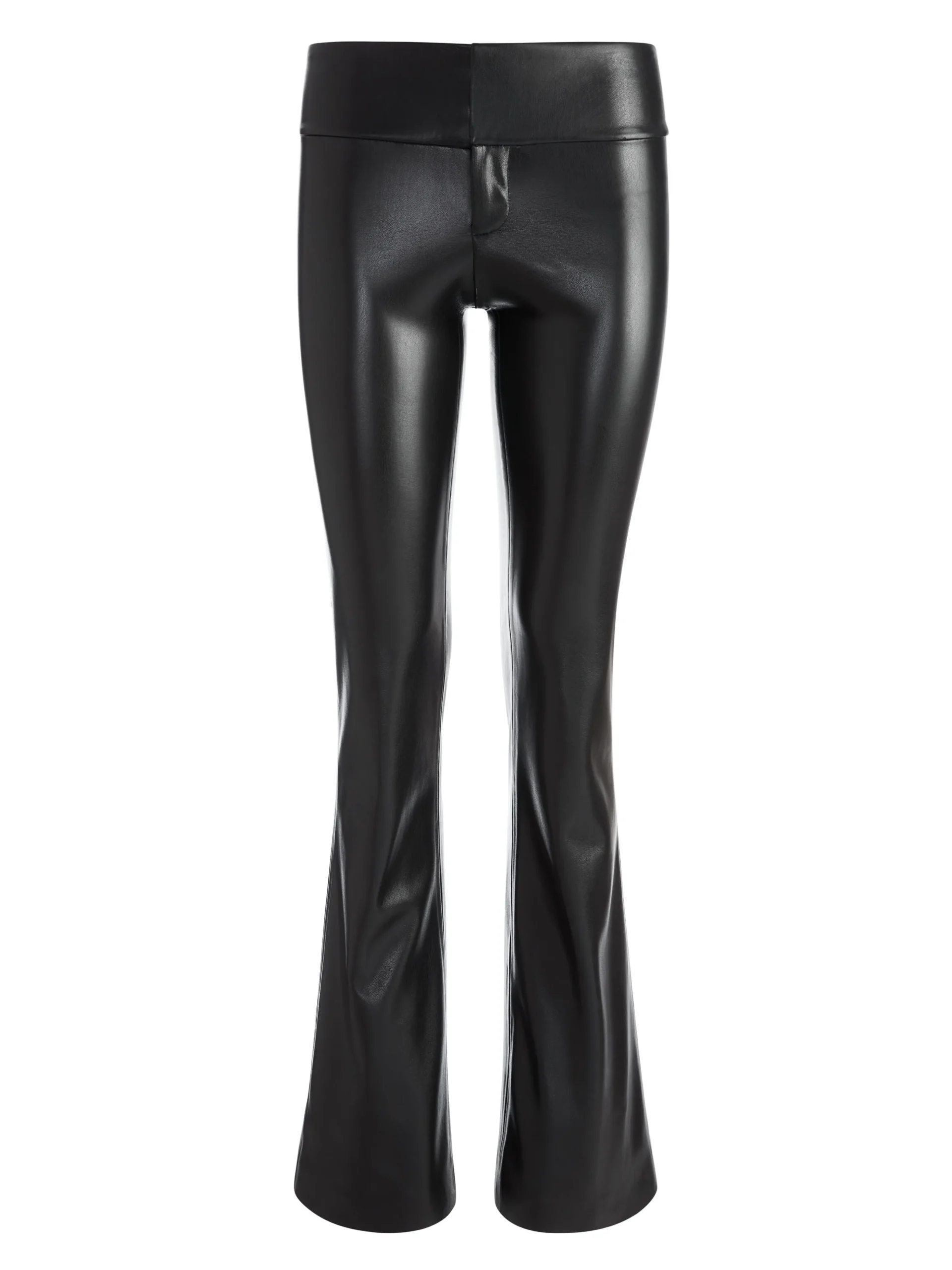 OLIVIA VEGAN LEATHER BOOTCUT PANT