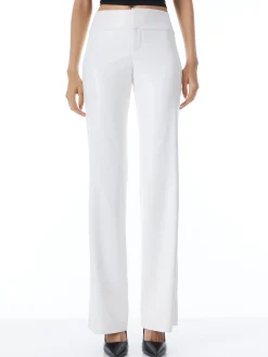 OLIVIA VEGAN LEATHER BOOTCUT PANT