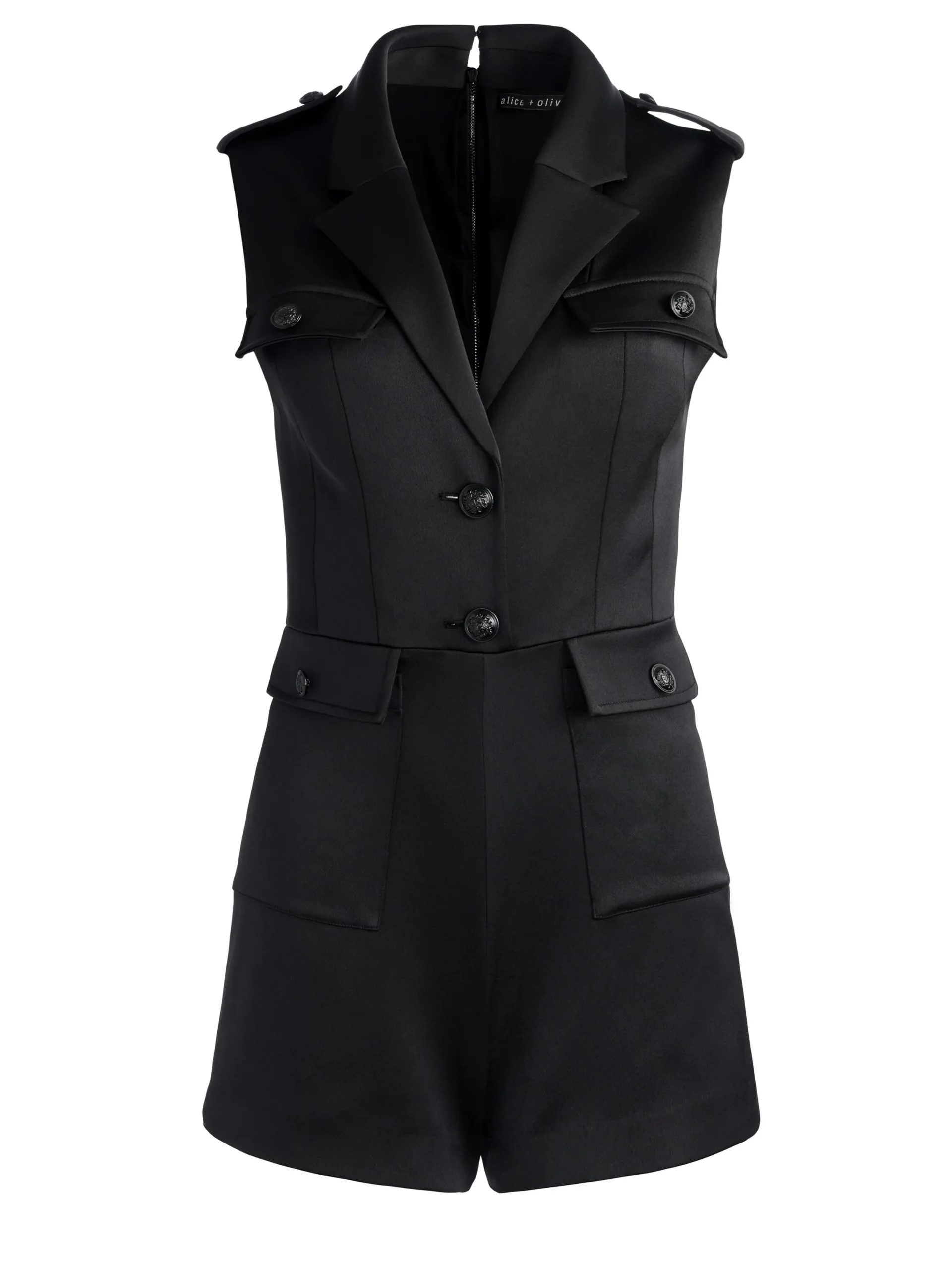 PHILLIS UTILITY SLEEVELESS ROMPER