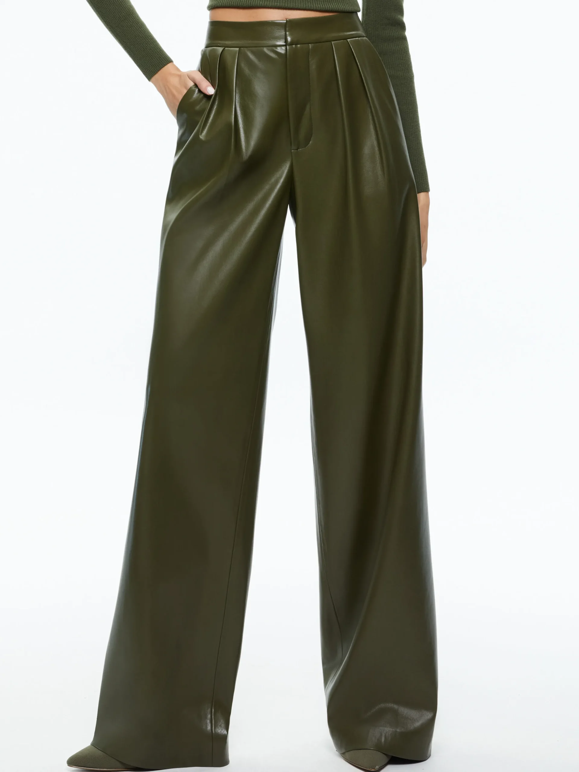 POMPEY VEGAN LEATHER PANT